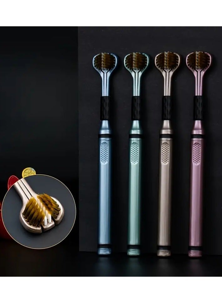 Goolsky 2-Pack Manual Toothbrushes Deep Clean Triple Layer Wrapped Ultrafine Fiber Bristles Oral Care Personal Hygiene Home Health Supplies - Image 4