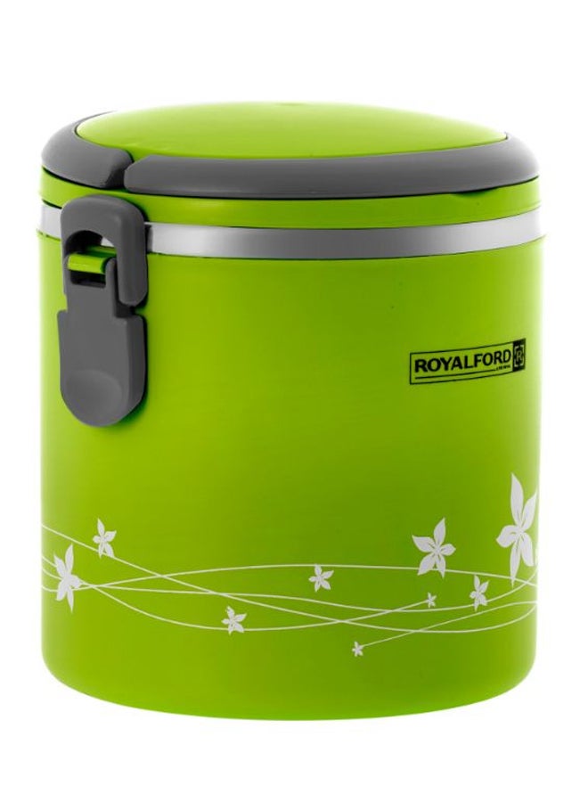 Royalford 2 In 1 Stainless Steel Lunch Box Green 1.8Liters - Image 4