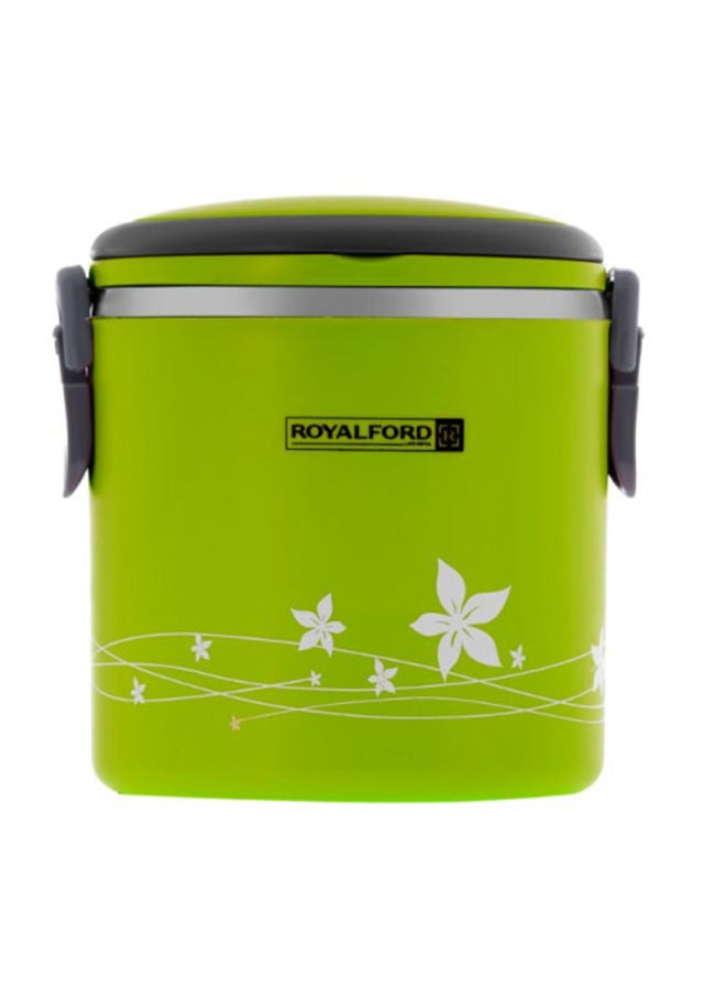 Royalford 2 In 1 Stainless Steel Lunch Box Green 1.8Liters - Image 1