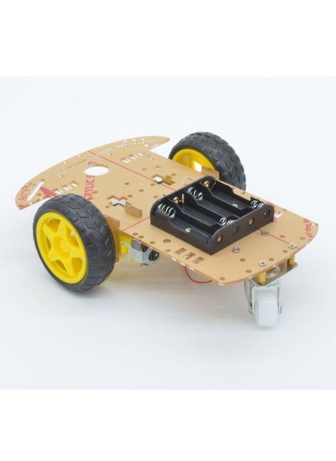 DIY 2WD Robot Smart Car Chassis Kit with Speed Encoder, Wheels, and Battery Box (2 Wheels)