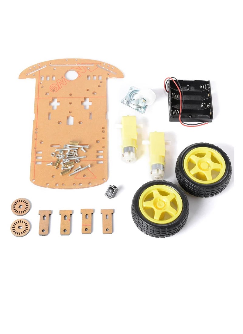 Generic - DIY 2WD Robot Smart Car Chassis Kit with Speed Encoder, Wheels, and Battery Box (2 Wheels) - Image 1