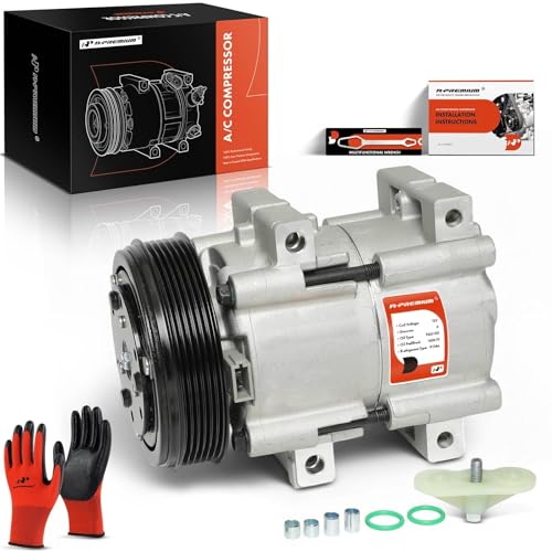 A-Premium A/C Compressor with Clutch Compatible with Ford Explorer, Explorer Sport, Explorer Sport Trac, Ranger & Mazda B3000, B4000, Navajo & Mercury Mountaineer, FS10 Style, 6 Grooves - Image 1