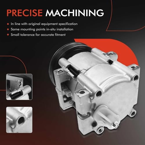 A-Premium A/C Compressor with Clutch Compatible with Ford Explorer, Explorer Sport, Explorer Sport Trac, Ranger & Mazda B3000, B4000, Navajo & Mercury Mountaineer, FS10 Style, 6 Grooves - Image 4