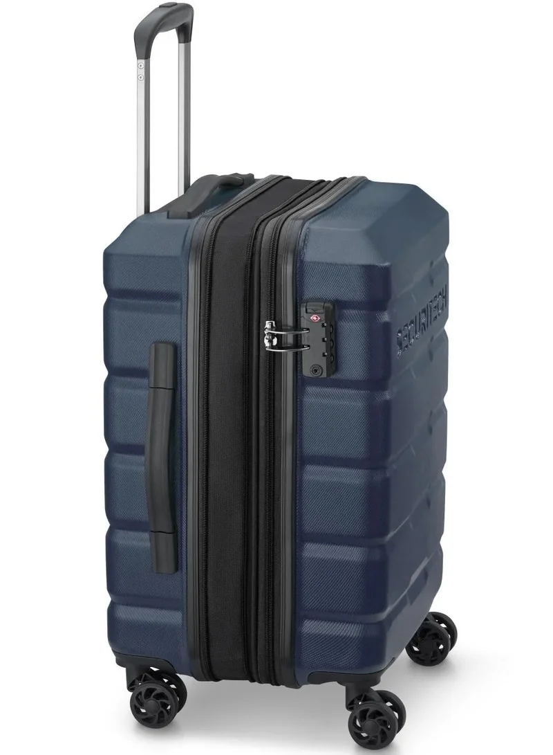 DELSEY Paris  Securitech Citadel By Delsey Paris 54 Cm Hardside 4-Double Wheeled Expandable Cabin Luggage Trolley - Blue  | Best Price UAE