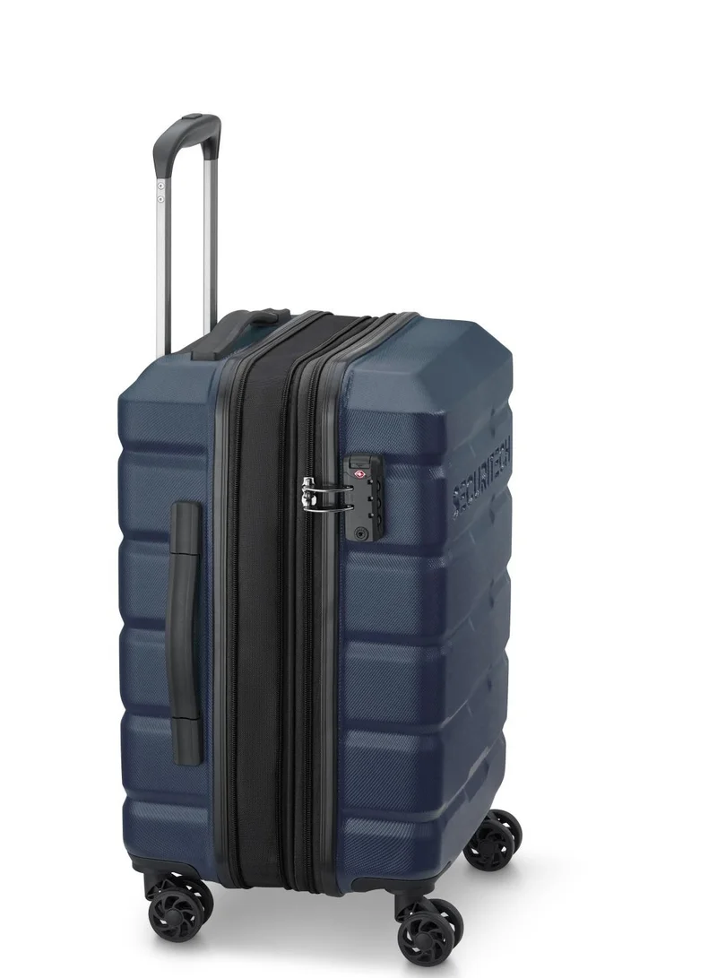 DELSEY Paris Citadel 54 Cm  Expandable 4 Double Wheel Cabin Luggage Trolley - Blue
