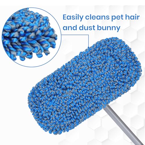 TrueYee 2 Pack Microfiber Mop Replacement Pad for Dry Dusting Wet Mopping (Dust Mop ASIN:B0CM8Z8Y2P) - Image 3