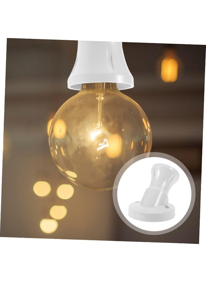 melfi Melfi E27 Screw Angle Lamp Socket â€“ Replacement Light Holder for Desk & Ceiling Lamps â€“ Durable Lamp Holder for Standard Bulbs (Angle Batten Holder, 2, PCS)  - Image 2