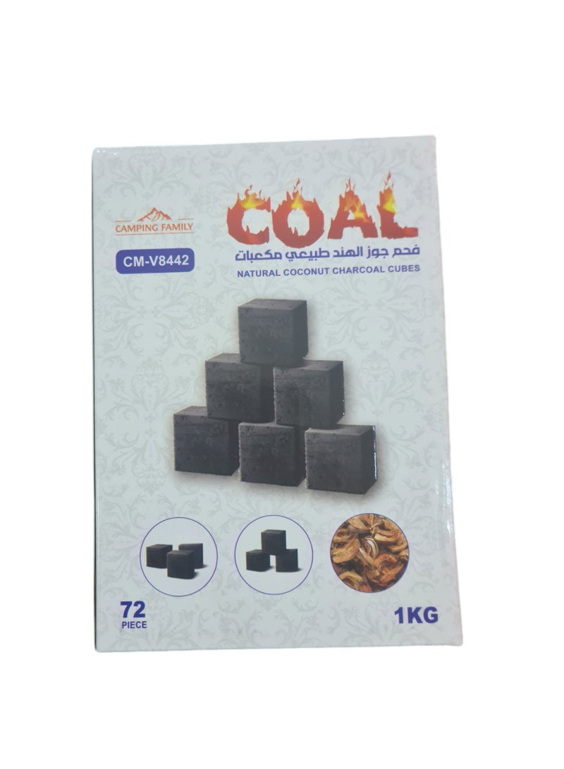 CAMPING FAMILY 1Kg Coal From Coconut Shell Each Lasts 6 Hours for Odourless Barbecue - Image 3