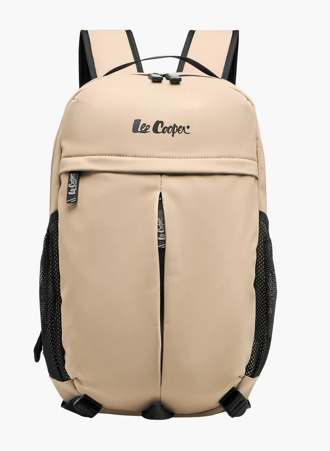 Lee Cooper Solid Backpack with Adjustable Straps and Zip Closure - 14x31x50 cms