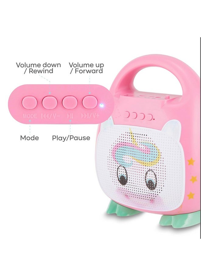 Vivitar - Singimals Kids Karaoke Speaker With Microphone - Unleash Your Child'S Inner Superstar, Bluetooth V5.1, 12H Playtime, 5W Speaker, Multicolor Led Lighting, Shimmer The Unicorn - Image 1