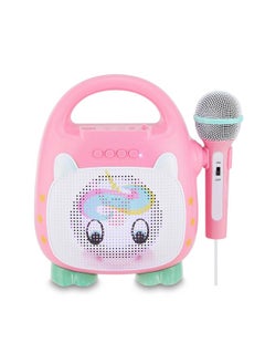 Singimals Kids Karaoke Speaker With Microphone - Unleash Your Child'S Inner Superstar, Bluetooth V5.1, 12H Playtime, 5W Speaker, Multicolor Led Lighting, Shimmer The Unicorn