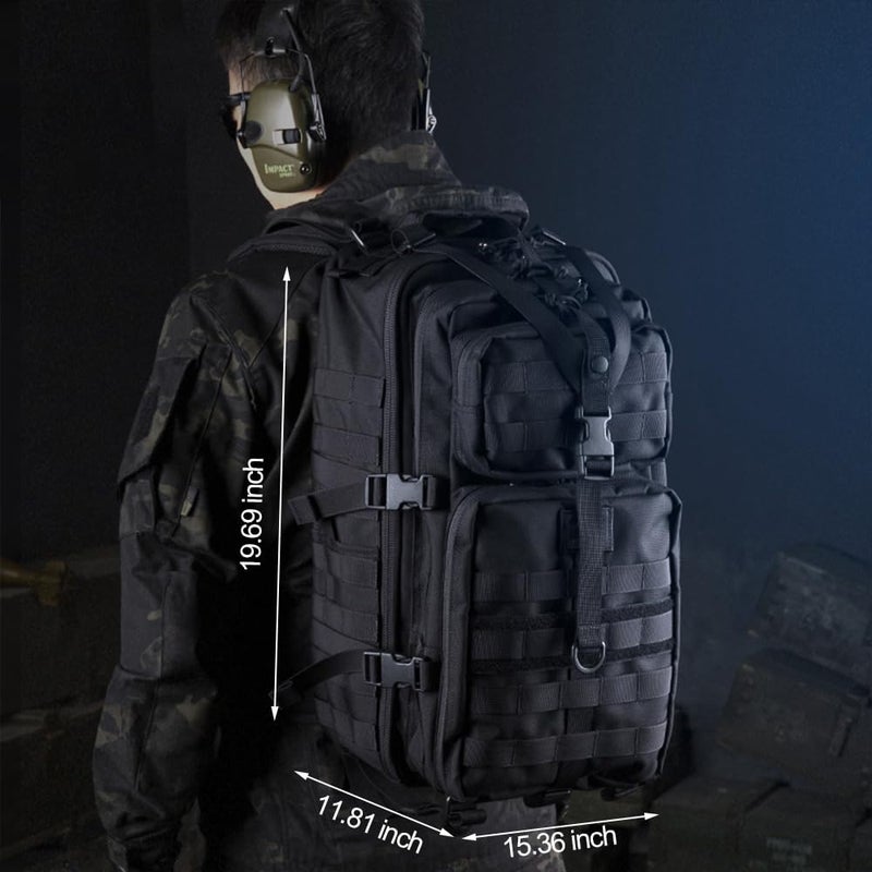 EMDMAK Military Tactical Backpack, 42L Large Military Pack Army 3 Day Assault Pack Molle Bag Rucksack for Outdoor Hiking Camping Hunting - Image 5