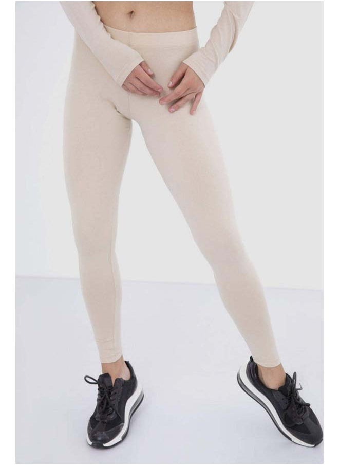 Carina Legging Cotton Med Beige 