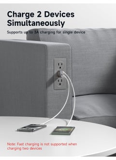 JSAUX DC0011 USB Data Blocker Transparent 2 in 1 Fast Charging USB-A to USB-A and USB-C Data Blocker Only for Charging, Protection Against Juice Jacking, Rejects Piracy, Support Safe Charging  - Image 5