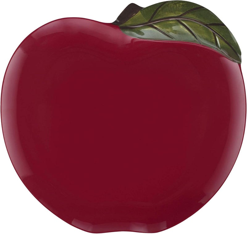 UP طقم أطباق خارجي من UPware مكون من 12 قطعة بتصميم تفاحي من الميلامين، أطباق وأوعية لخدمة 4 أشخاص باللون الأحمر - Image 4