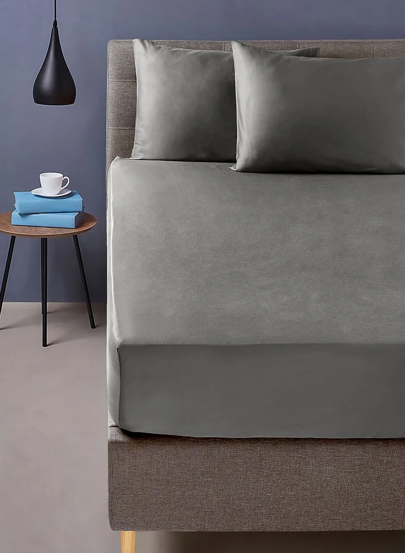 ايست من نون Twin Size Fitted Flat Sheet with Pillowcase "140 x 200 +33cm - 50 x 75 cm"