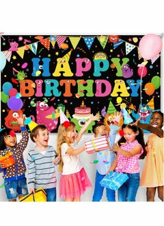 Happy Birthday Party Decorations Supplies Birthday Party Backdrop Happy Birthday Banner Baby Shower Photography Background Photo Booth
