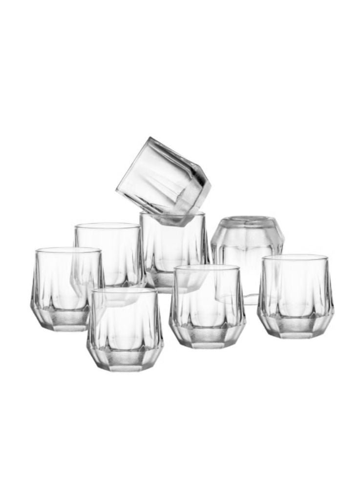Glass Crystal Whiskey Glasses – Premium 12-Piece Short Tumbler Set for Drinks - Image 2