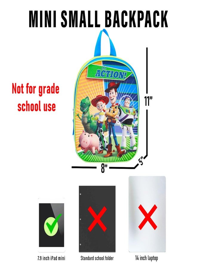 فاست فوروورد مجموعة حقائب ظهر للأطفال من توي ستوري - تتضمن حقيبة ظهر صغيرة مقاس 11 بوصة، بالإضافة إلى حقيبة حمل كبيرة | إكسسوارات حقائب سفر توي ستوري للأولاد والبنات - Image 5