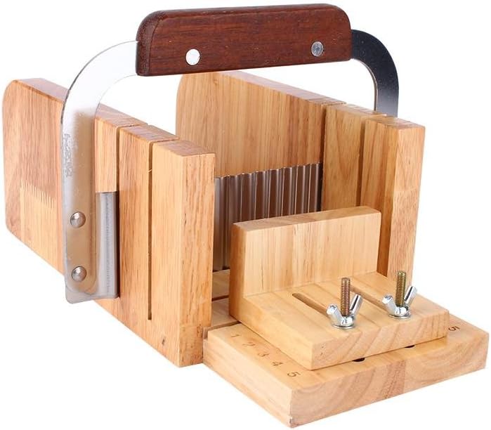 Yosoo Adjustable Wooden Loaf Cutter Knife Handmade Bread Cutting Tool Set - Image 3