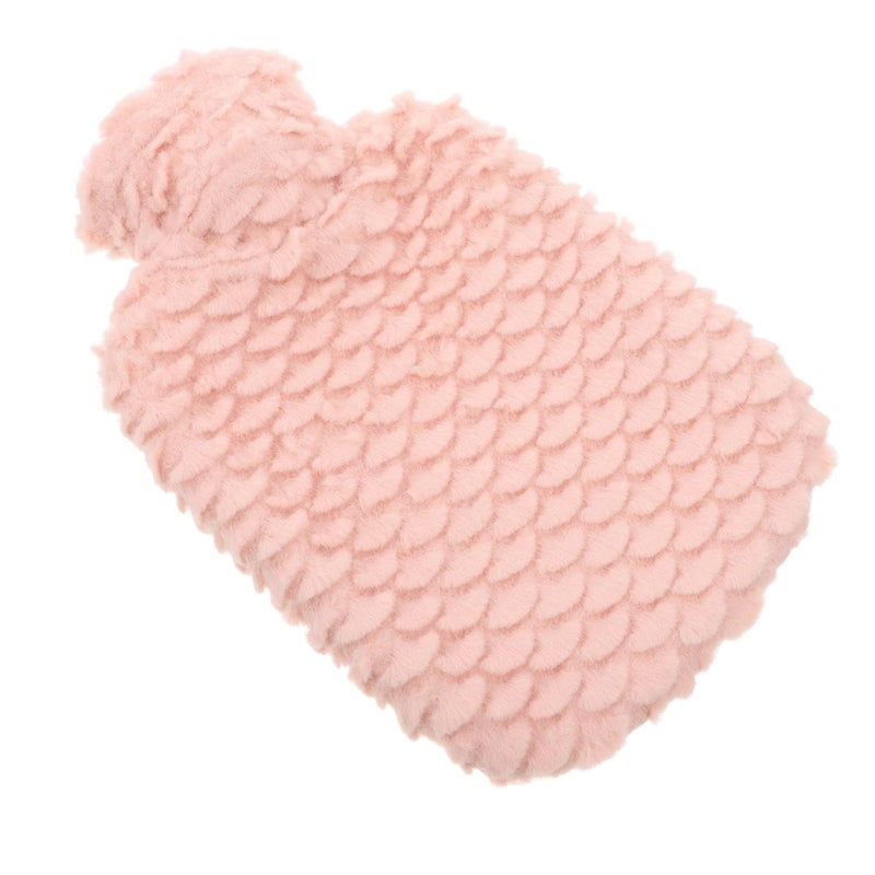 Soft Plush Hot Water Bottle With Removable Cover For Hands And Feet Warmth - Image 2