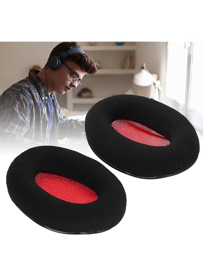 إيروريكس وسائد أذن وغطاء سماعة رأس مصنوع من قماش عالي الجودة ومريح في الارتداء لسماعات الرأس Khx Hscp Cloud Ii 2 من جلد الغزال الأحمر - Image 3