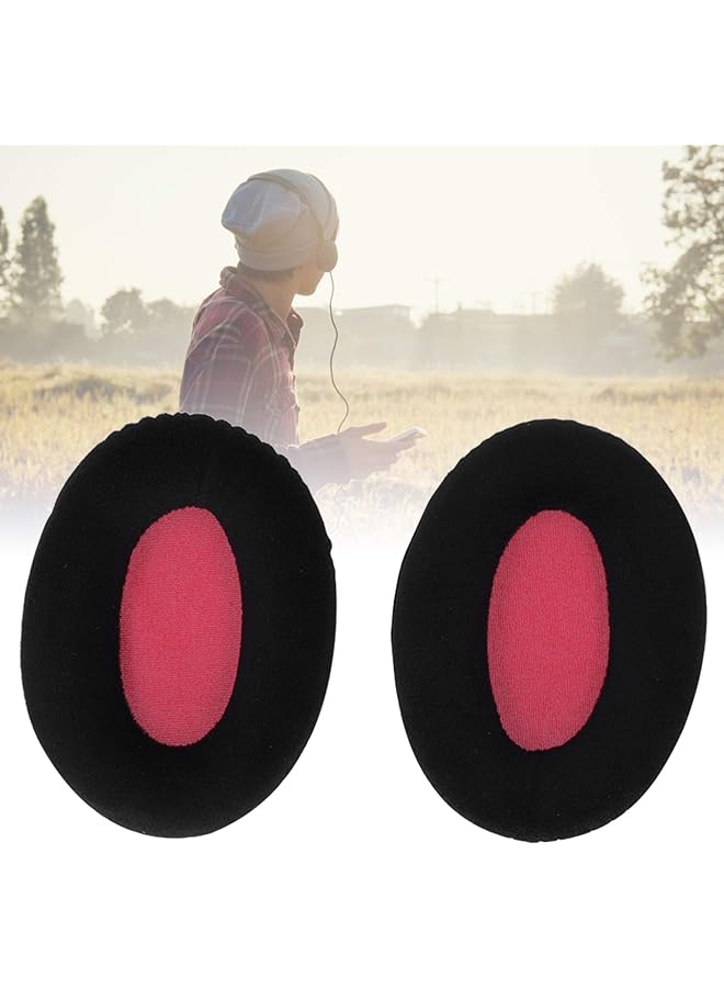 إيروريكس وسائد أذن وغطاء سماعة رأس مصنوع من قماش عالي الجودة ومريح في الارتداء لسماعات الرأس Khx Hscp Cloud Ii 2 من جلد الغزال الأحمر - Image 5