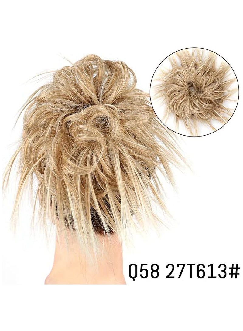 إستيل كعكة كوكتيل فوضوي ، وصلات شعر على شكل كعكة ، وصلة شعر ، وصلات شعر مرنة ، قطعة شعر ، وصلات شعر ، وصلات شعر ، وصلات شعر صناعية ، سكرانشيز للنساء # 27T613 - Image 2