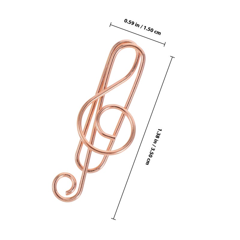 Treble Symbol Metal Page Marking Clips 40pcs For Office School Desk Organization - Image 3