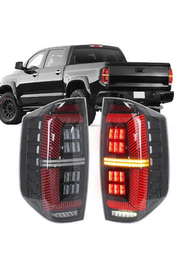 مصابيح خلفية LED مدخنة لتويوتا تندرا 2016–2021 – طقم فرامل وإشارة ورجوع للخلف - Image 4