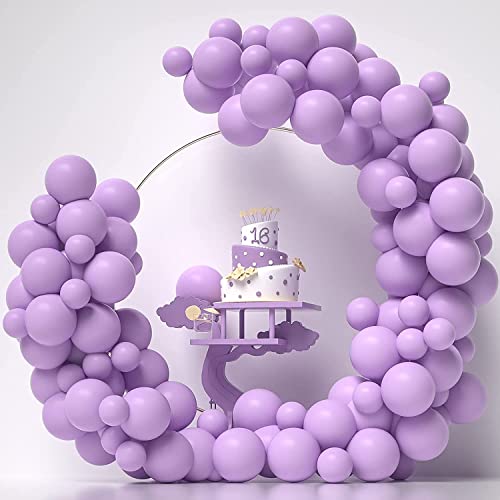 atorakushon Latex Purple Color 10" Inch Pastel Balloons Pack Of 25pcs Best For Theme Party Decoration Happy Birthday Party Supplies Wedding Anniversary Office Party Purpose House party - Image 1