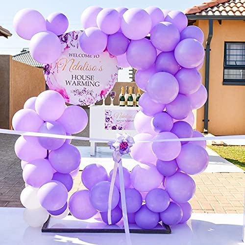 atorakushon Latex Purple Color 10" Inch Pastel Balloons Pack Of 25pcs Best For Theme Party Decoration Happy Birthday Party Supplies Wedding Anniversary Office Party Purpose House party - Image 3