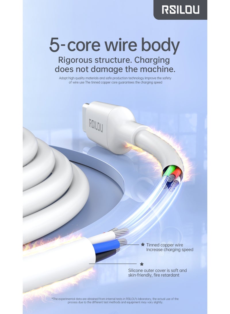 rsilou USB-A to Type-C Fast Charging Data Cable (120cm) - Image 4