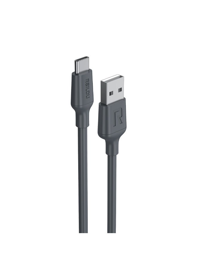RSILOU-R2029 USB-A to Type-C Fast Charging & Data Cable | 120cm Durable High-Speed Cable | Tangle-Free Design | Compatible with All Type-C Devices - Image 2