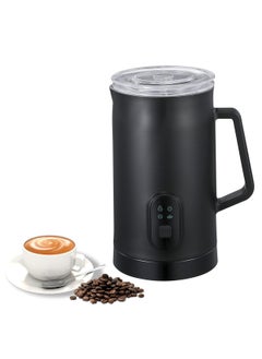 Baeskii Milk Frother 2024, Upgraded 4-in-1 Electric Milk Steamer, 580ml Automatic Hot and Cold Foam Maker and Milk Warmer for Latte, Cappuccinos, Macchiato, 400W, Black