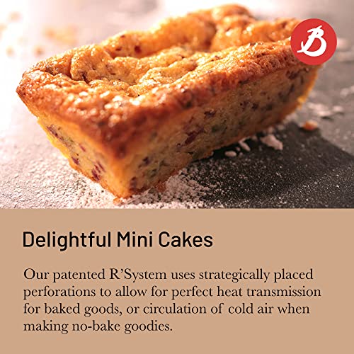 de Buyer MOUL’FLEX PRO Mini-Cake Silicone Mold - Creates 30 Small Rectangular Cakes - Easy to Use & Clean - Dishwasher & Freezer Safe - Image 4