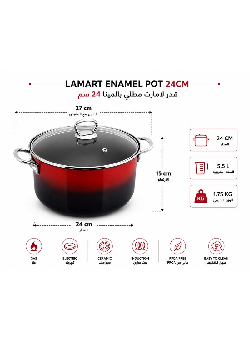 Lamart CASSEROLE WITH LID 24 cm - Image 3