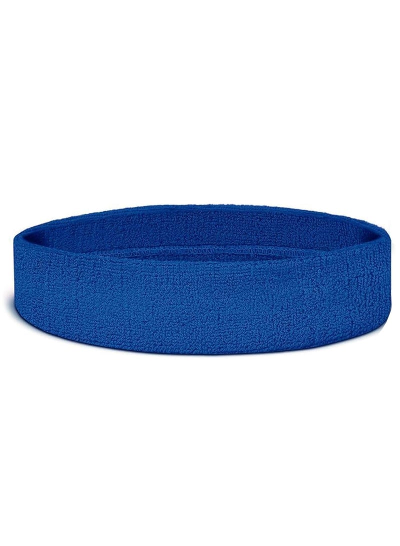 Generic Egy Wolf Sweat Absorbent Sports Headband, Blue, One Piece  - Image 1