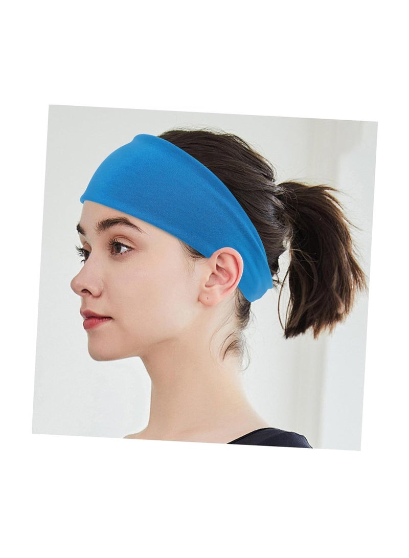 Generic Egy Wolf Sweat Absorbent Sports Headband, Blue, One Piece  - Image 3