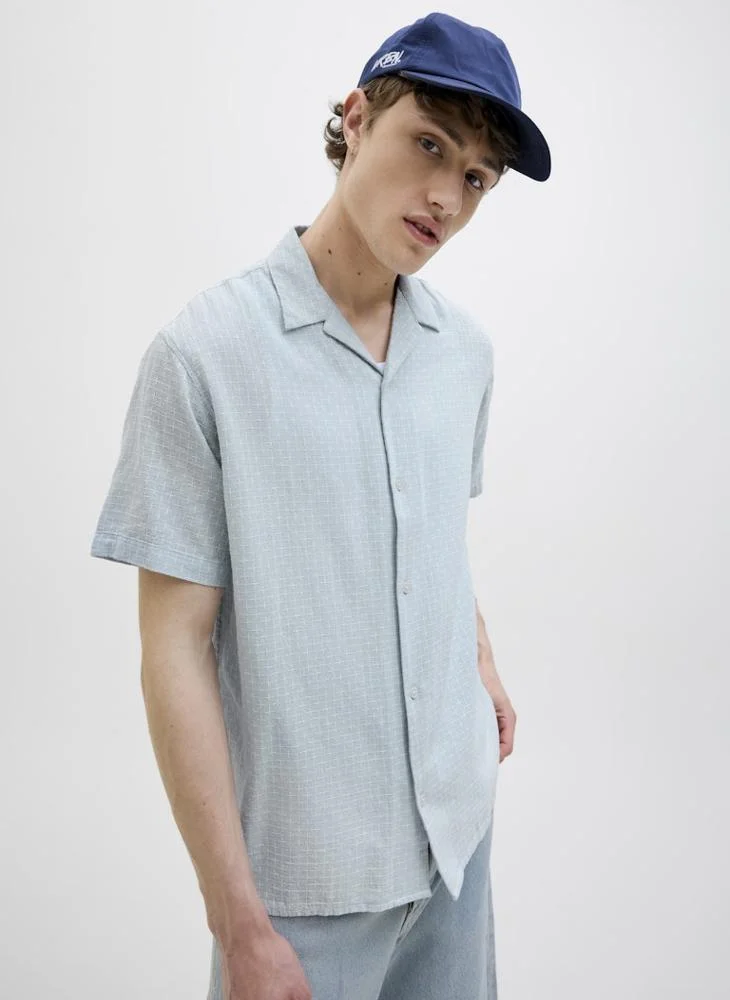 JACK & JONES  Dobby Aop Regular Fit Shirt for Men | Best Price UAE