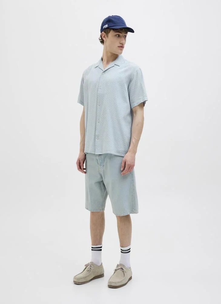 JACK & JONES  Dobby Aop Regular Fit Shirt for Men | Best Price UAE