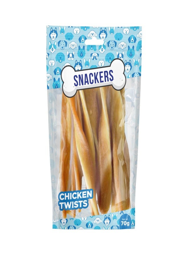 Snackers Chicken with Fiber Stick Twists for Dogs | High Protein Natural Chewy Treats | 12 cm Length, 1.2 cm Thickness | Supports Digestion & Dental Health | Training Reward | 70 g Pack - Image 5