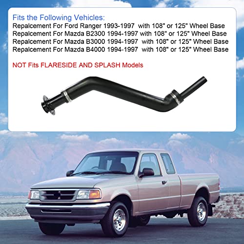 LDMINDA Gas Tank Fuel Filler Neck Hose Replacement For Ford Ranger 1993-1997 For Mazda B2300, B3000, B4000 1994-1997 Non - Flareside and Splash Model Replaces F47Z9034P AL5Z9034C F47Z9034 ZZM042210C - Image 3