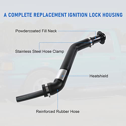 LDMINDA Gas Tank Fuel Filler Neck Hose Replacement For Ford Ranger 1993-1997 For Mazda B2300, B3000, B4000 1994-1997 Non - Flareside and Splash Model Replaces F47Z9034P AL5Z9034C F47Z9034 ZZM042210C - Image 5