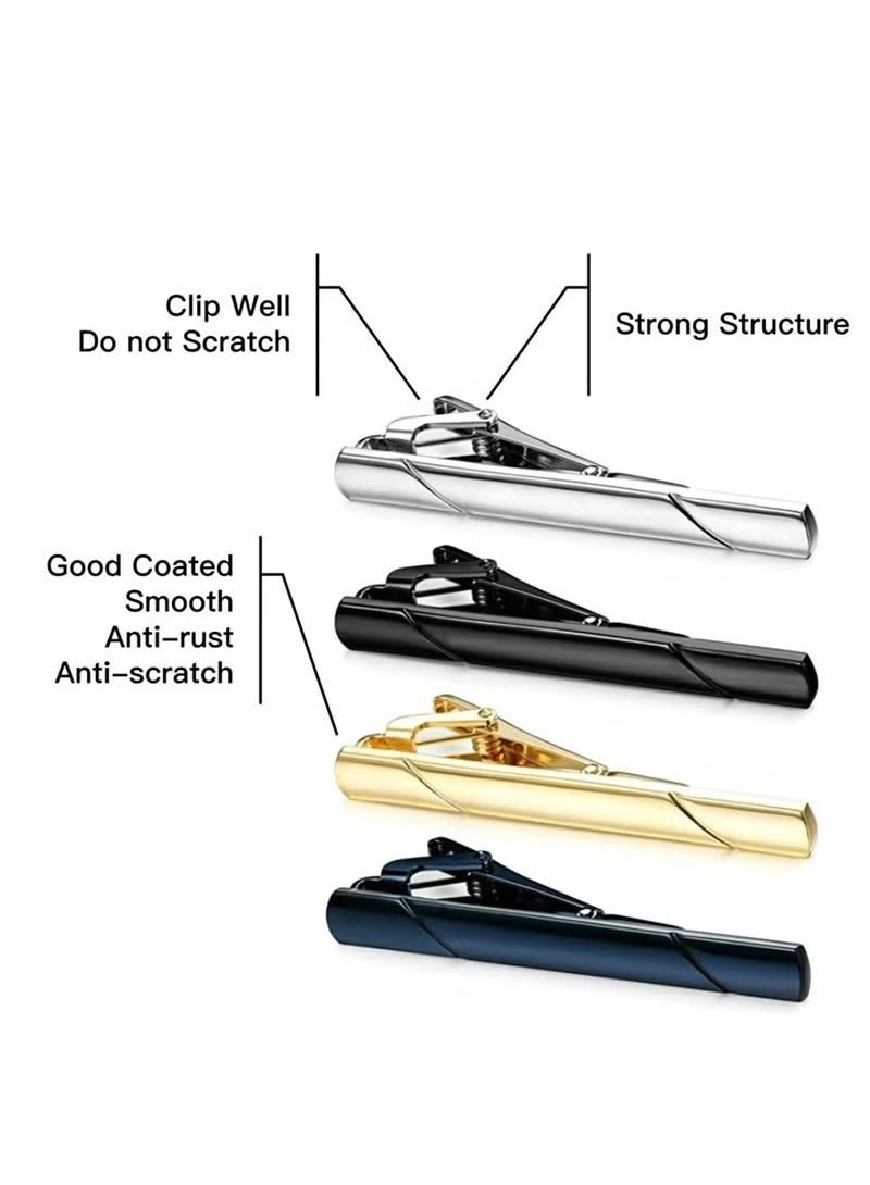 Unewshi 4-Piece Classic Tie Clips for man Business and Daily Life - Image 4