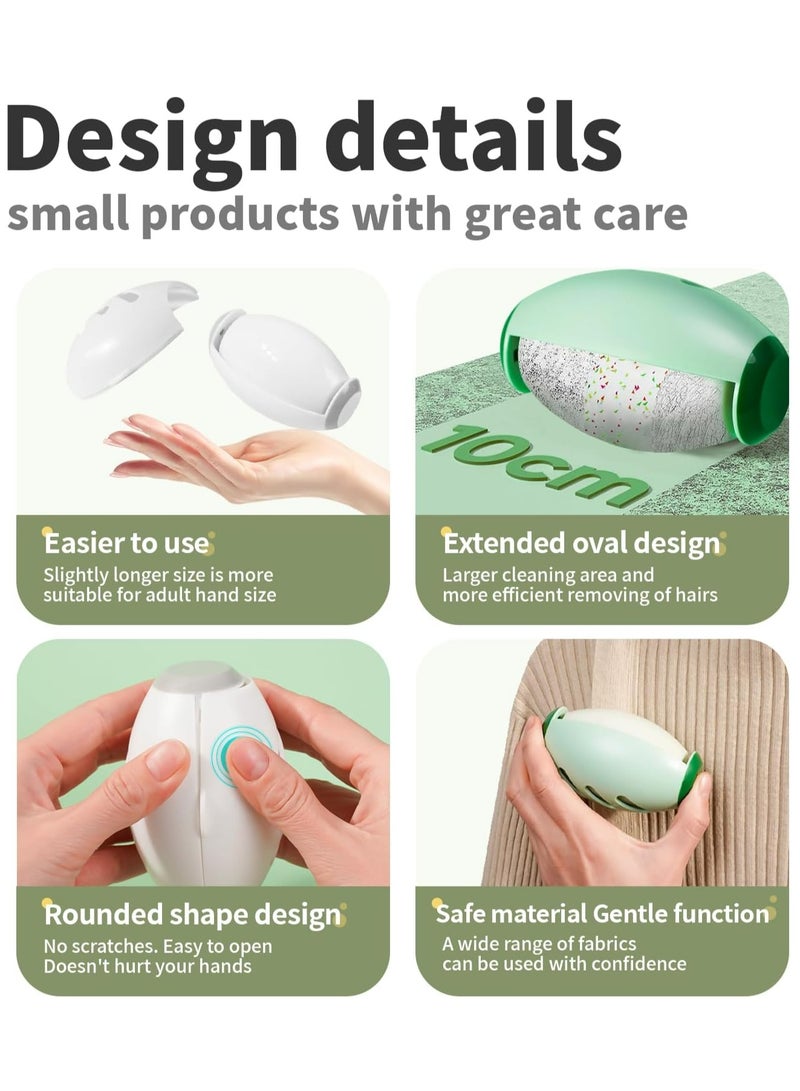 Oasisgalore Washable Reusable Gel Lint Roller for Pet Hair, Portable Mini Dog Cat Pet Hair Remover for Clothes (Green) - Image 2
