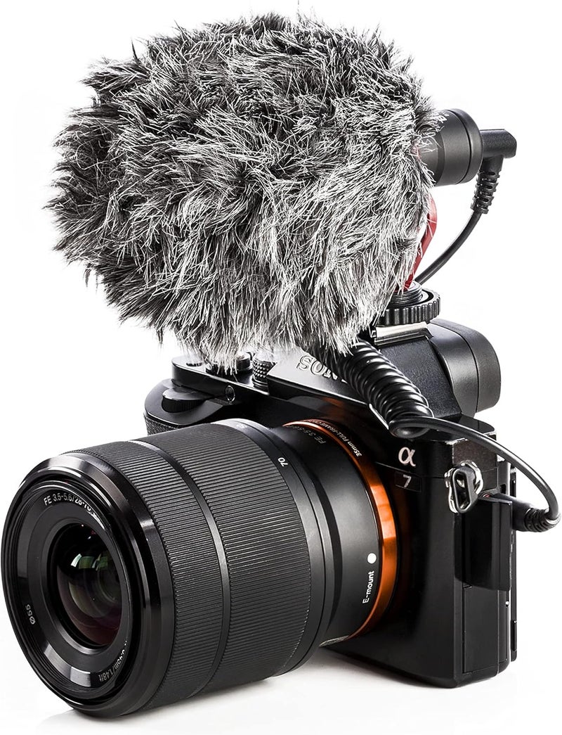 Boya BY-MM1 Universal Cardioid Shotgun Microphone for Smartphone, Pad, and PC with Phone Clip, Windscreen, and Shock Mount - Black - Image 5