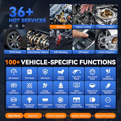 Vdiagtool Bidirectional Scan Tool VDIAGTOOL VD70S, 2025 Wireless OBD2 Scanner Diagnostic Tool with 36+ Resets, All System Scanner for Car, FCA Autoauth, CAN FD & DoIP, ECU Coding, PMI, 3 Years Update - Image 5