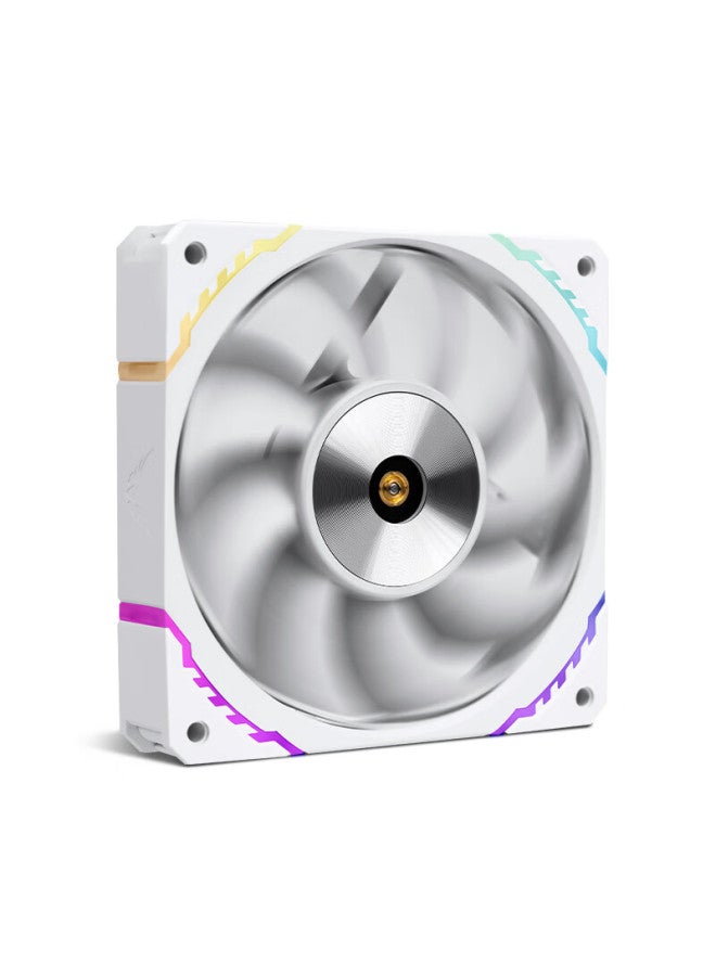 Valkyrie S12-w Max Vk Fdb Bearing, Secondary Dynamic Balance, 3300rpm, Three-level Adjustment, 12cm Lcp Performance Fan, 4pin Pwm, Argb Lighting Effects - Image 2