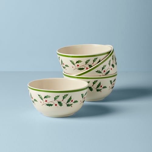 Lenox 870016 Holiday Melamine 4-Piece All-Purpose Bowl Set, Christmas Dinnerware, Hosting - Image 2